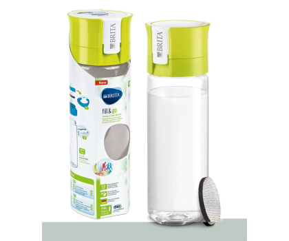 Saturator do wody i akcesoria BRITA Butelka filtrująca Fill & Go Limonkowa